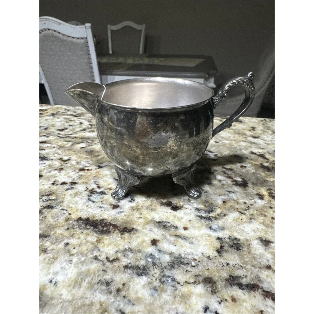 Kent Silversmith Vintage Creamer Pitcher, Silver